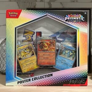 New! Pokemon TCG Scarlet & Violet Prismatic Evolutions Poster Collection